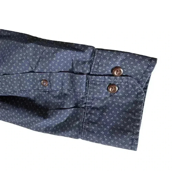 IZOD Saltwater Shirt Mens Large Slim Fit Relaxed Classics Button Up Long Sleeve - Picture 5 of 11